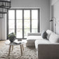 Taransay Soffbord Beige Travertin/Vitpigmenterad Ek Ø90 | Rowico Home | 7340126555927 | 120844 | Maessing Interiör
