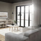 Taransay Soffbord Beige Travertin/Vitpigmenterad Ek Ø90 | Rowico Home | 7340126555927 | 120844 | Maessing Interiör