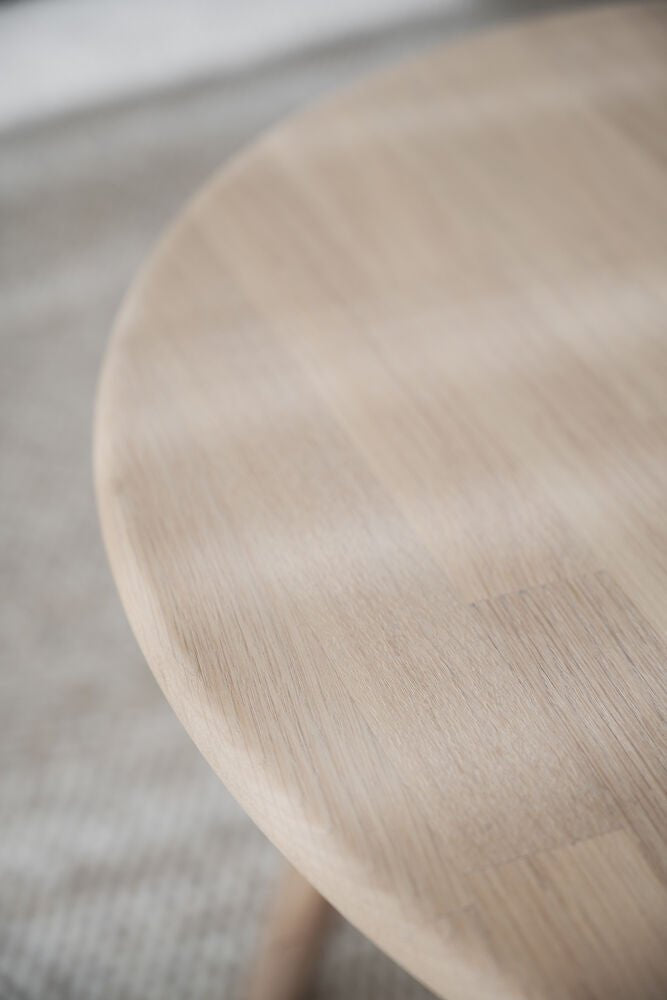 Tompkins Soffbord Vitpigmenterad Ek Ø60 | Rowico Home | 7340126582145 | 128026 | Maessing Interiör