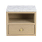 Whitmore Väggskåp/Sängbord Vitpigmenterad Ek/Vit Marmor | Rowico Home | 7340126556832 | 120768 | Maessing Interiör
