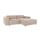 Willard Soffa 3-Sits-Schäslong H Ljusbeige Alice #01