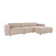 Willard Soffa 4-Sits-Schäslong H Ljusbeige Alice #01