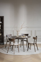 Yumi Matbord Brun Ek Ø115 | Rowico Home | 7340126565353 | 119212 | Maessing Interiör