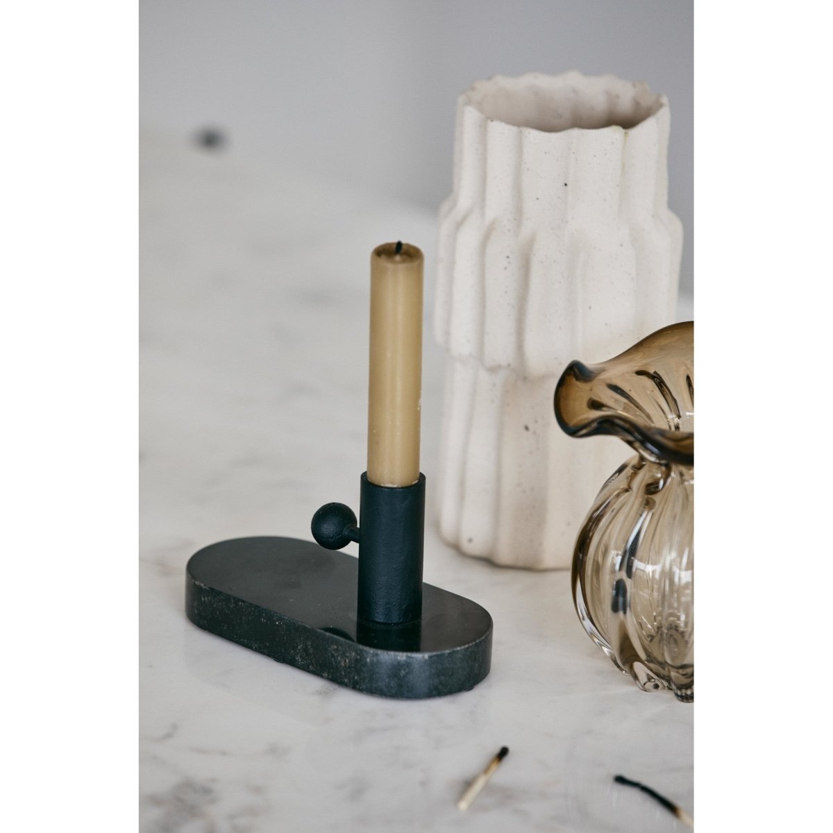 Baffin Ljusstake Svart | Nordal | 5708309160603 | 1317 | Maessing Interiör