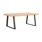 Brooklyn Matbord Ek/Svarta U - ben 170 | Rowico Home | 7340126547205 | 119836 | Maessing Interiör