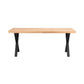 Brooklyn Matbord Ek/Svarta X - ben 170 | Rowico Home | 7340126547243 | 119839 | Maessing Interiör