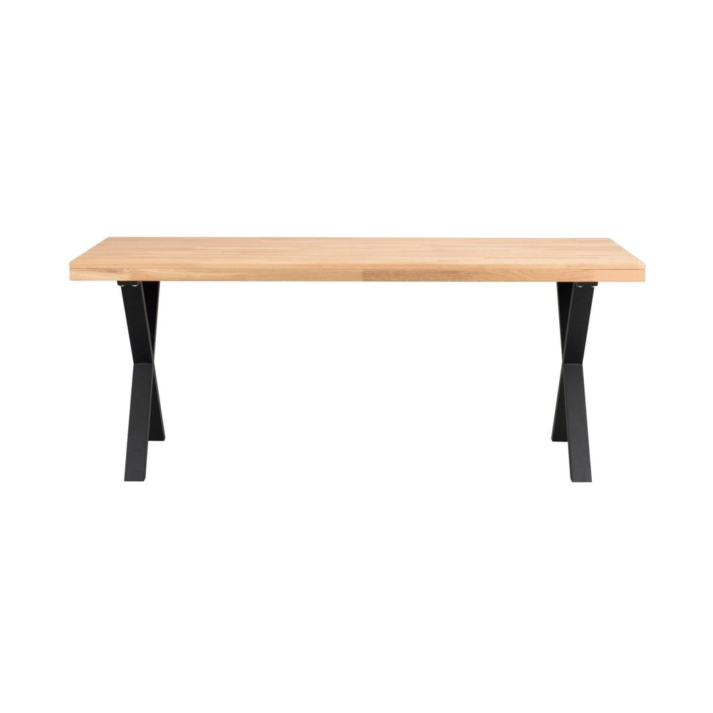 Brooklyn Matbord Ek/Svarta X - ben 170 | Rowico Home | 7340126547243 | 119839 | Maessing Interiör