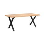 Brooklyn Matbord Ek/Svarta X - ben 170 | Rowico Home | 7340126547243 | 119839 | Maessing Interiör