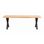 Brooklyn Matbord Ek/Svarta X - ben 220 | Rowico Home | 7340126545560 | 119826 | Maessing Interiör