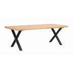 Brooklyn Matbord Ek/Svarta X - ben 220 | Rowico Home | 7340126545560 | 119826 | Maessing Interiör