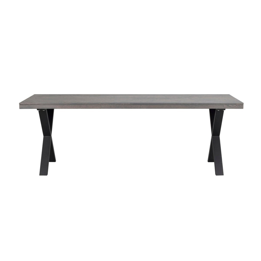 Brooklyn Matbord Mörkbrun/Svarta X - ben 220 | Rowico Home | 7340126545539 | 119824 | Maessing Interiör