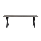 Brooklyn Matbord Mörkbrun/Svarta X - ben 220 | Rowico Home | 7340126545539 | 119824 | Maessing Interiör