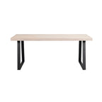 Brooklyn Matbord Vitpigmenterad/Svarta U - ben 170 | Rowico Home | 7340126547182 | 119835 | Maessing Interiör
