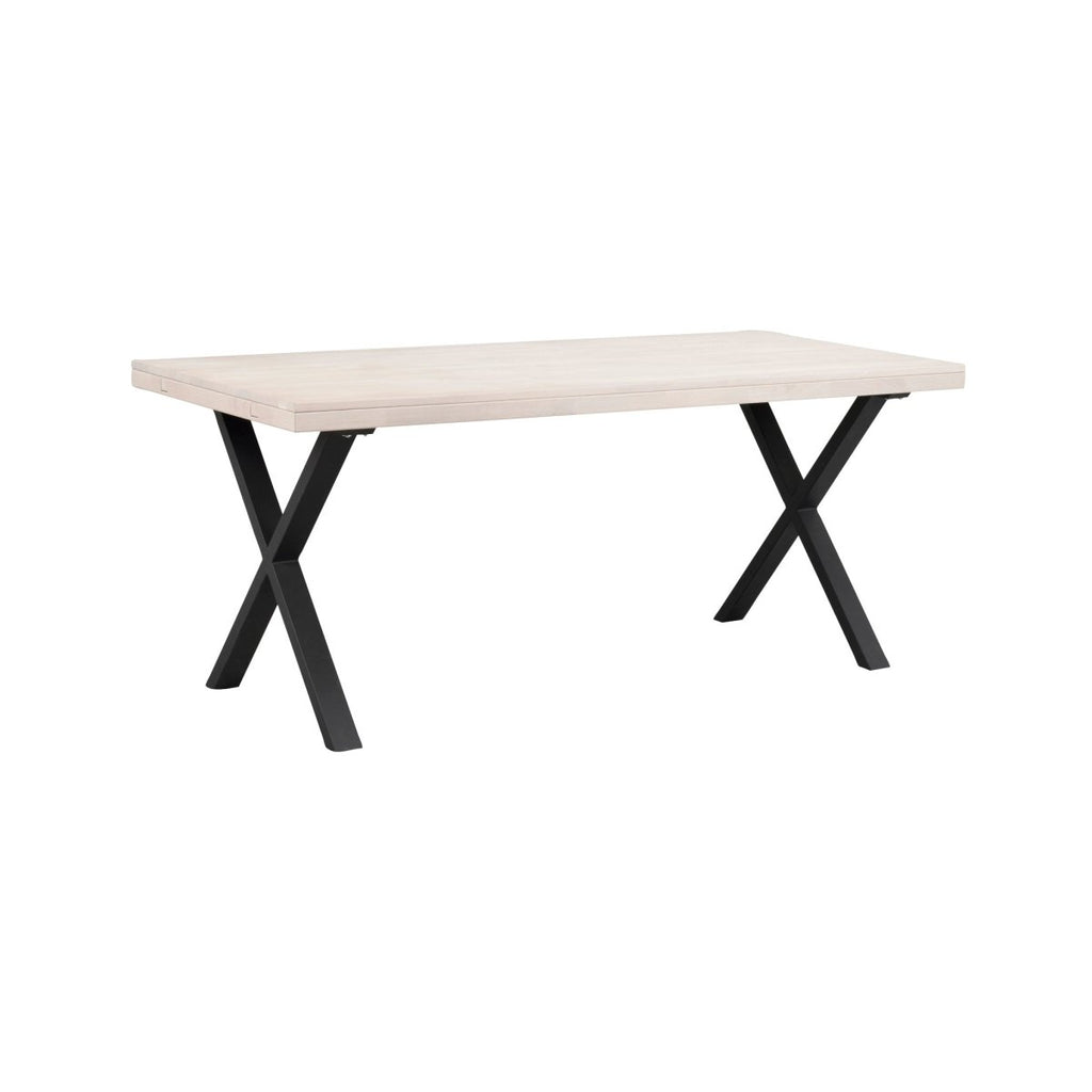 Brooklyn Matbord Vitpigmenterad/Svarta X - ben 170 | Rowico Home | 7340126547236 | 119838 | Maessing Interiör