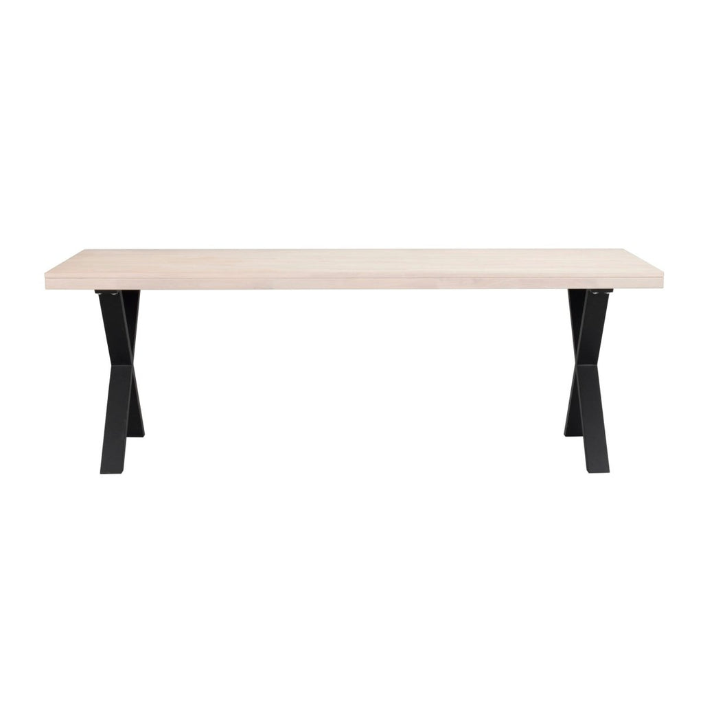 Brooklyn Matbord Vitpigmenterad/Svarta X - ben 220 | Rowico Home | 7340126545553 | 119825 | Maessing Interiör