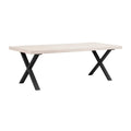 Brooklyn Matbord Vitpigmenterad/Svarta X - ben 220 | Rowico Home | 7340126545553 | 119825 | Maessing Interiör
