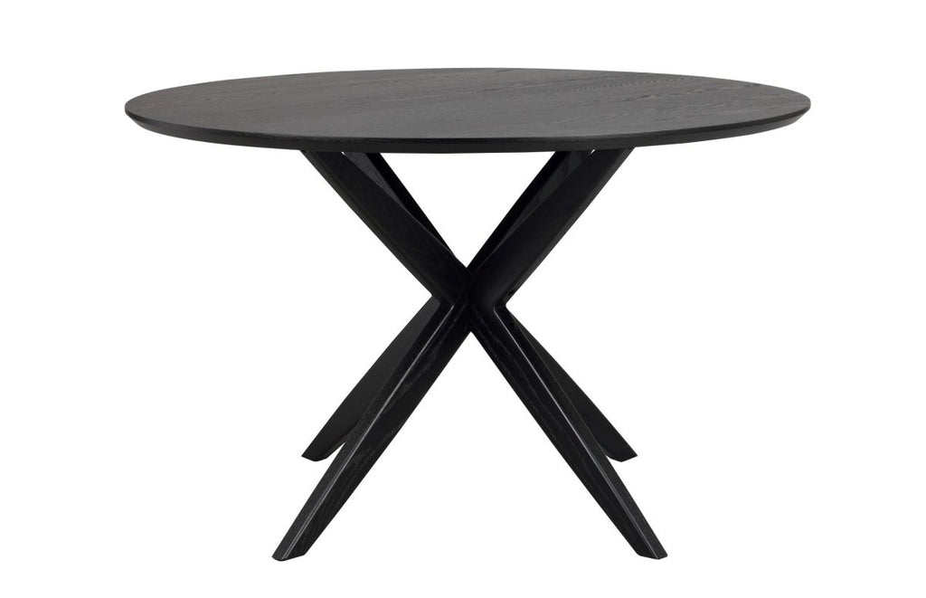 Calverton Matbord Svart Ek 120 Ø | Rowico Home | 7340126555255 | 120658 | Maessing Interiör