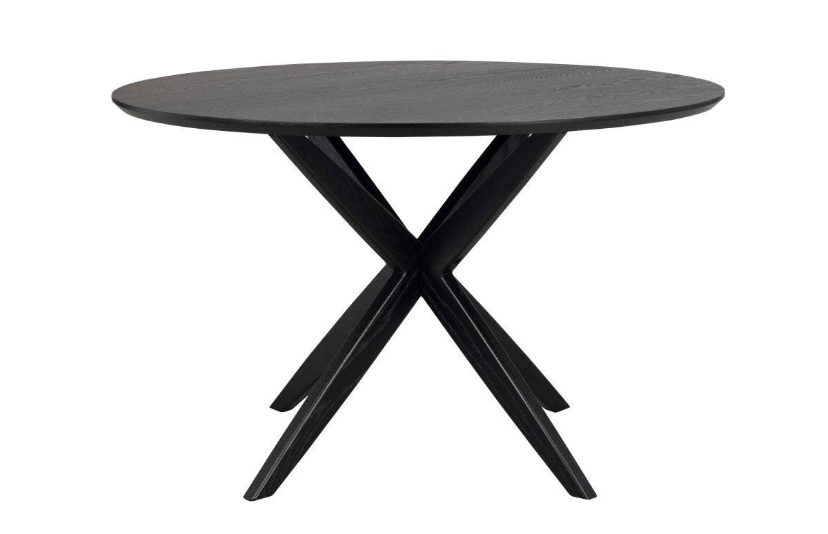 Calverton Matbord Svart Ek 120 Ø | Rowico Home | 7340126555255 | 120658 | Maessing Interiör