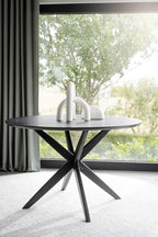 Calverton Matbord Svart Ek 120 Ø | Rowico Home | 7340126555255 | 120658 | Maessing Interiör
