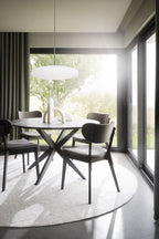 Calverton Matbord Svart Ek 120 Ø | Rowico Home | 7340126555255 | 120658 | Maessing Interiör