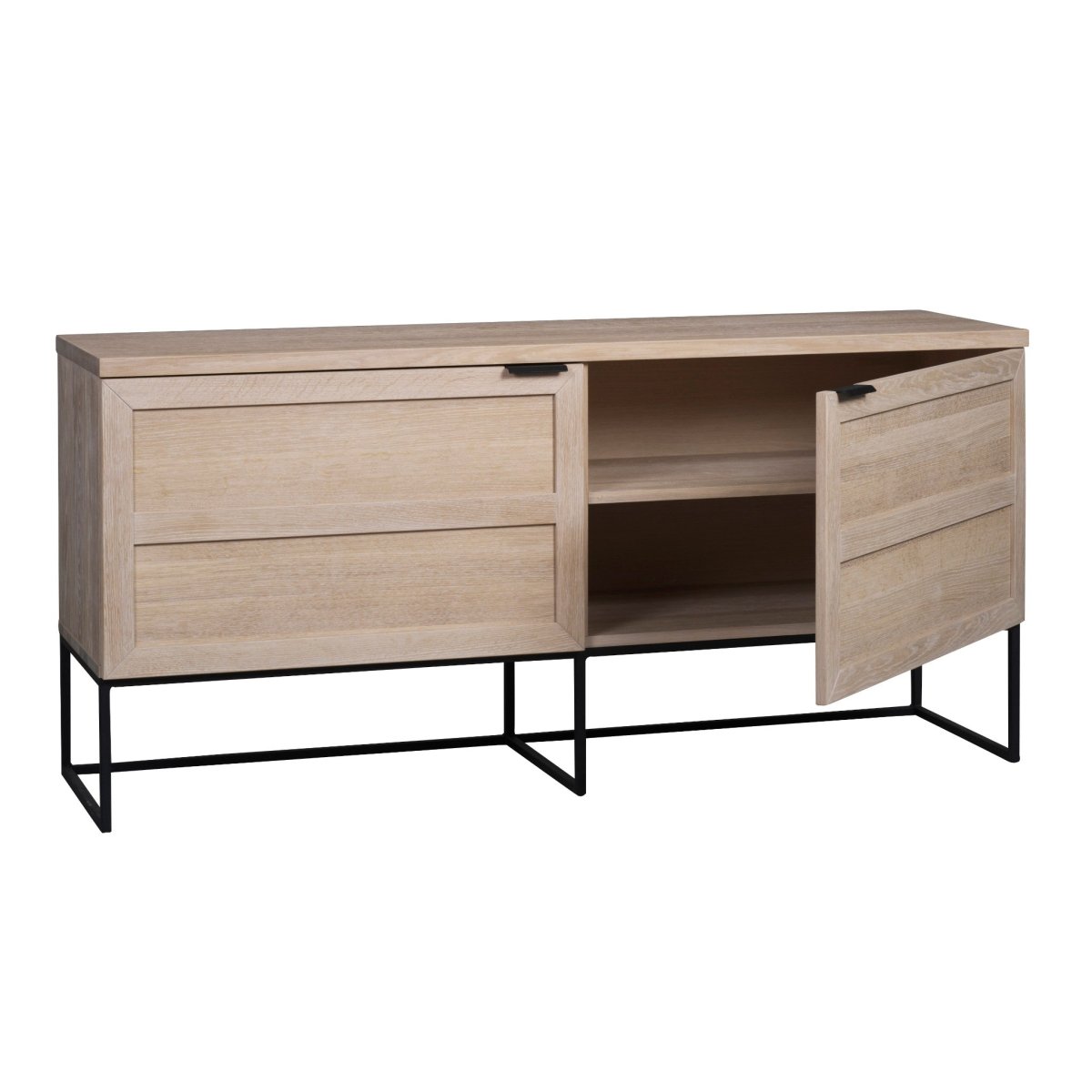 Everett Sideboard Vitpigmenterad/Svart | Maessing Interiör | Sideboard | 7340126536070 | 118768 | Rowico Home