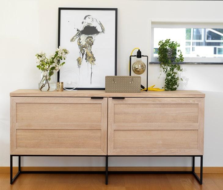 Everett Sideboard Vitpigmenterad/Svart | Maessing Interiör | Sideboard | 7340126536070 | 118768 | Rowico Home