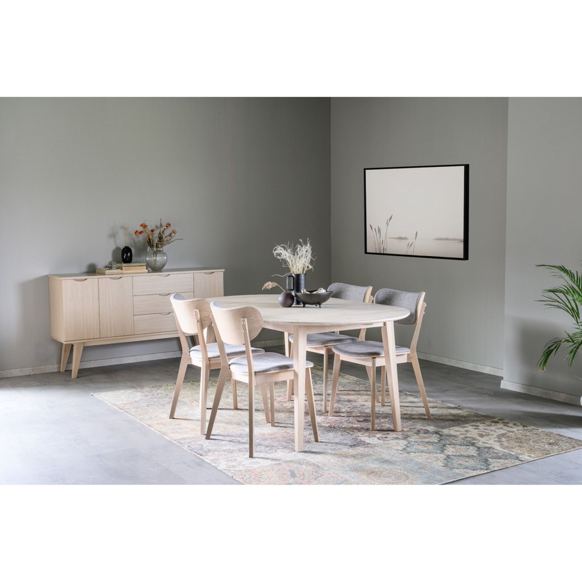 Filippa Matbord Ovalt 170/210 Vitpigmenterad Ek | Rowico Home | 7340126527474 | 117629 | Maessing Interiör