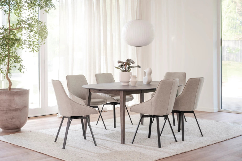 Filippa Matbord Runt 120/165 Mörkbrun | Rowico Home | 7340126554395 | 113830 | Maessing Interiör