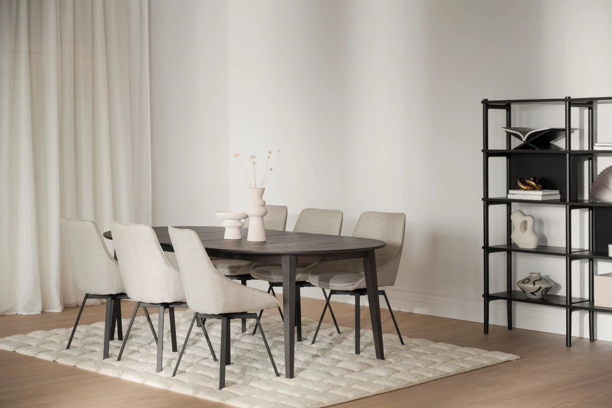 Filippa Matbord Runt 120/165 Mörkbrun | Rowico Home | 7340126554395 | 113830 | Maessing Interiör