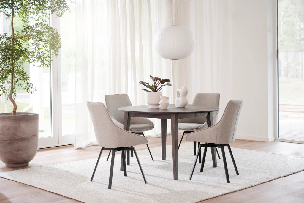 Filippa Matbord Runt 120/165 Mörkbrun | Rowico Home | 7340126554395 | 113830 | Maessing Interiör