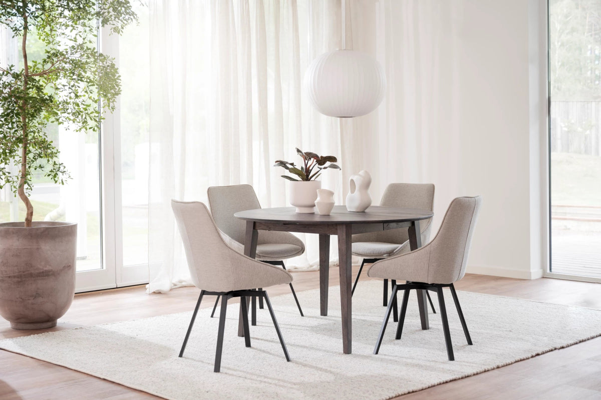 Filippa Matbord Runt 120/165 Mörkbrun | Rowico Home | 7340126554395 | 113830 | Maessing Interiör