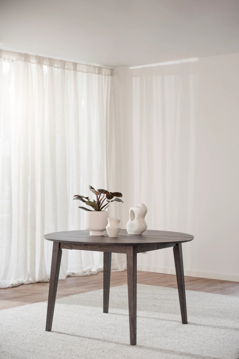Filippa Matbord Runt 120/165 Mörkbrun | Rowico Home | 7340126554395 | 113830 | Maessing Interiör