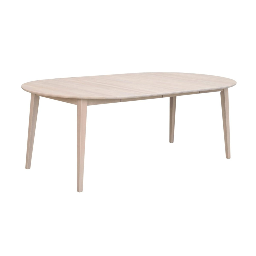 Filippa Matbord Runt 120/165 Vitpigmenterad Ek | Rowico Home | 7340126547250 | 113756 | Maessing Interiör