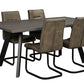 Fred Matbord Mörkbrun/Svart 170 | Rowico Home | 7340126537046 | 117432 | Maessing Interiör