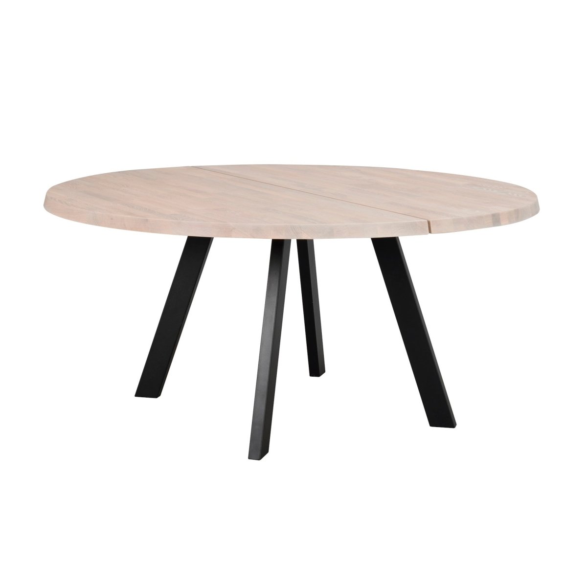 Fred Matbord Vitpigmenterad/Svart 160 Ø | Rowico Home | 7340126545706 | 117442 | Maessing Interiör