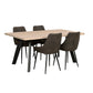 Fred Matbord Vitpigmenterad/Svart 170 | Rowico Home | 7340126537015 | 117422 | Maessing Interiör