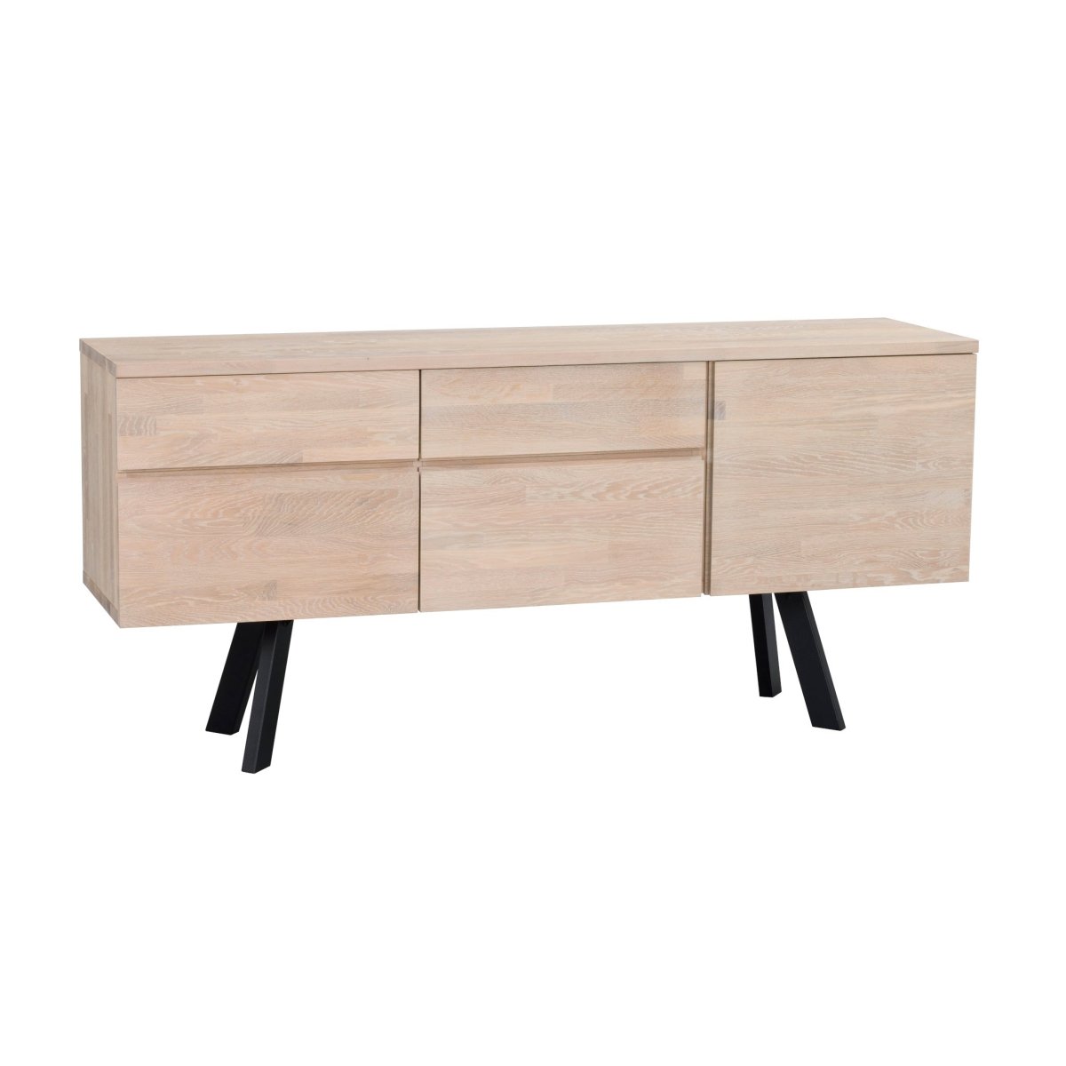 Fred Sideboard Vitpigmenterad/Svart | Maessing Interiör | Sideboard | 7340126525777 | 117421 | Rowico Home