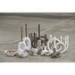 Julie Ljusstake x4 Beige/Grå | Mogihome | 7340007871429 | 103918 | Maessing Interiör