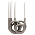 Julie Ljusstake x4 Beige/Grå | Mogihome | 7340007871429 | 103918 | Maessing Interiör