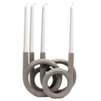 Julie Ljusstake x4 Beige/Grå | Mogihome | 7340007871429 | 103918 | Maessing Interiör