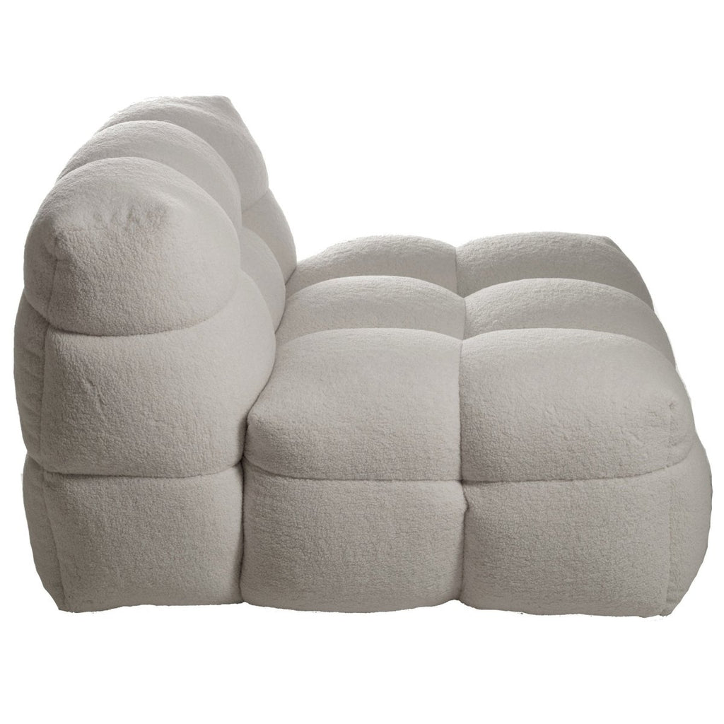 Kendall Fåtölj Creme Teddy | Mogihome | | 104288 | Maessing Interiör