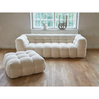Kendall Fotpall Creme Teddy | Mogihome | | 104282 | Maessing Interiör