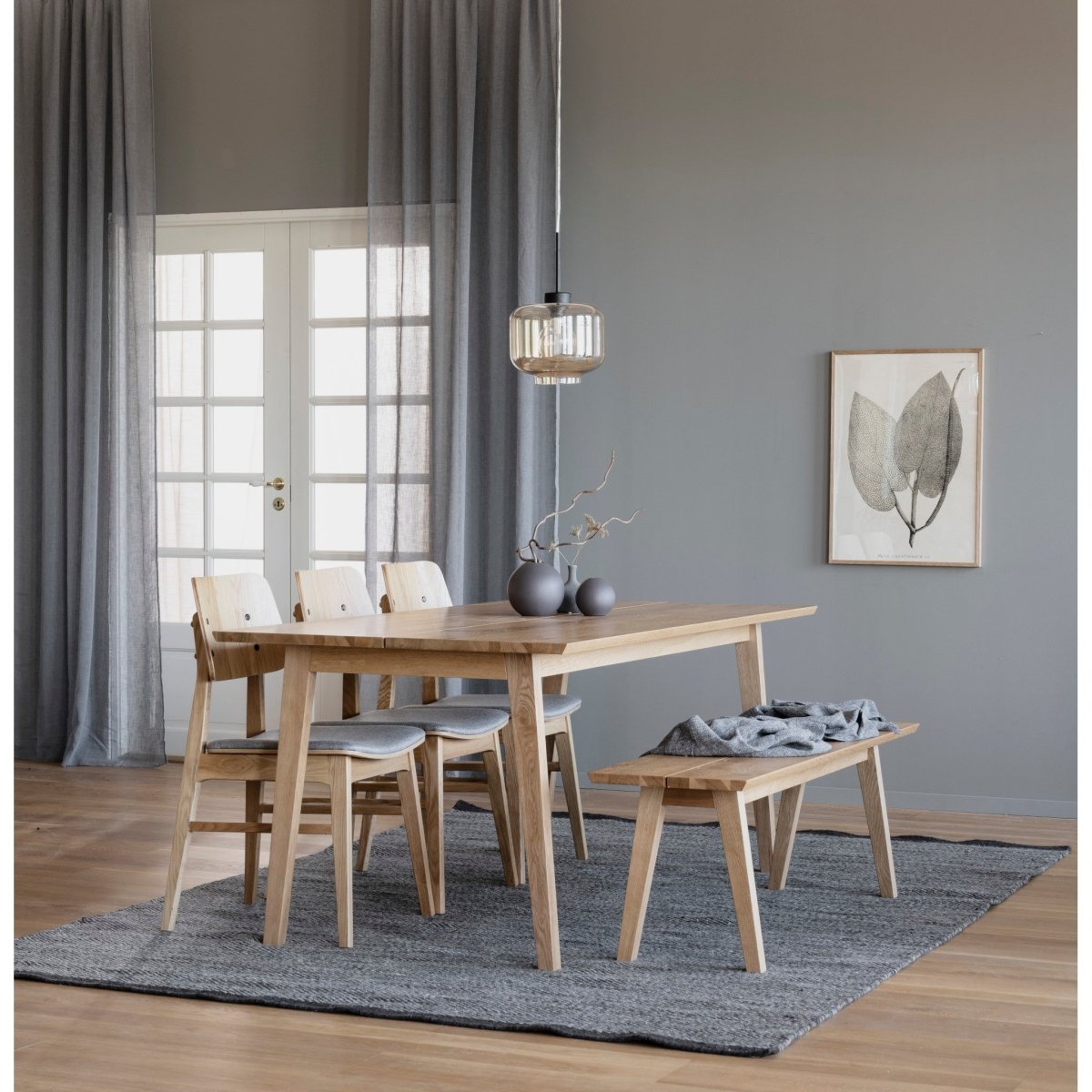 Melfort Sittbänk Ek | Maessing Interiör | Sittbänk | 7340126544778 | 119748 | Rowico Home