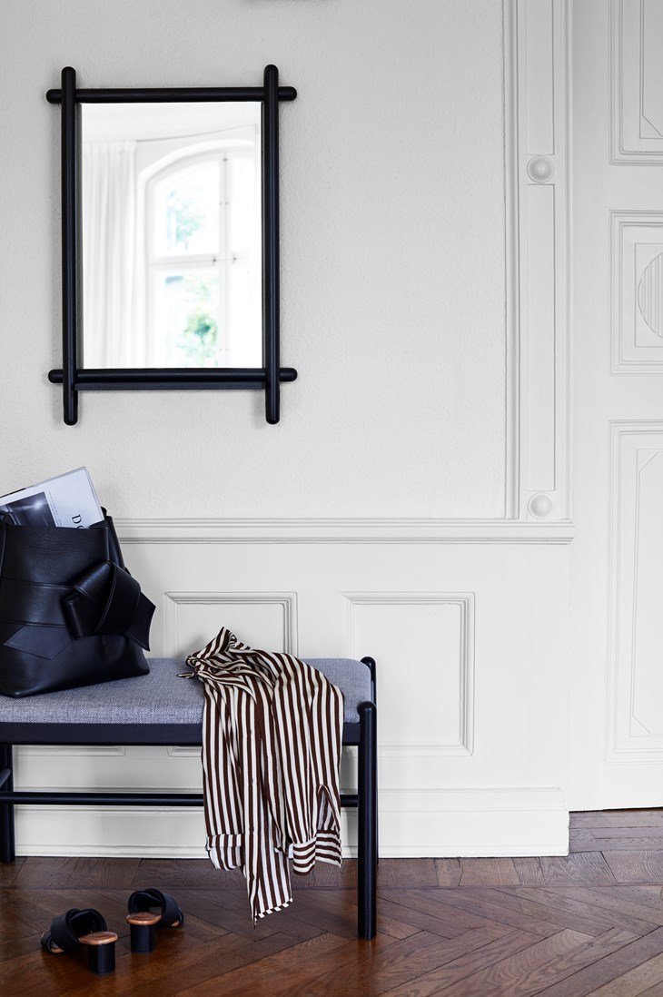 Milford Bänk Svart/Grå | Rowico Home | 7340126541494 | 119546 | Maessing Interiör