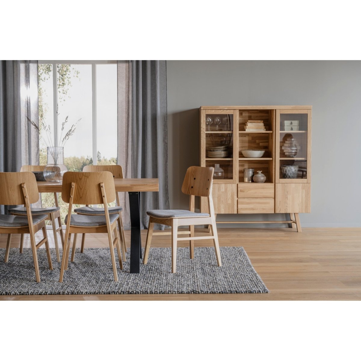 Nagano Stol Ljusgrå/Ek | Rowico Home | 7340126541012 | 119430 | Maessing Interiör