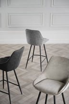 Sierra Barstol Mörkgrå/Svart | Rowico Home | 7340126552377 | 110476 | Maessing Interiör
