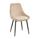 Sierra Stol Beige Sammet/Svart