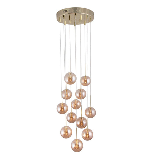 Skyfall Pendellampa Amber | Maessing Interiör | Belysning | 7319436551547 | 655154 | Globen Lighting